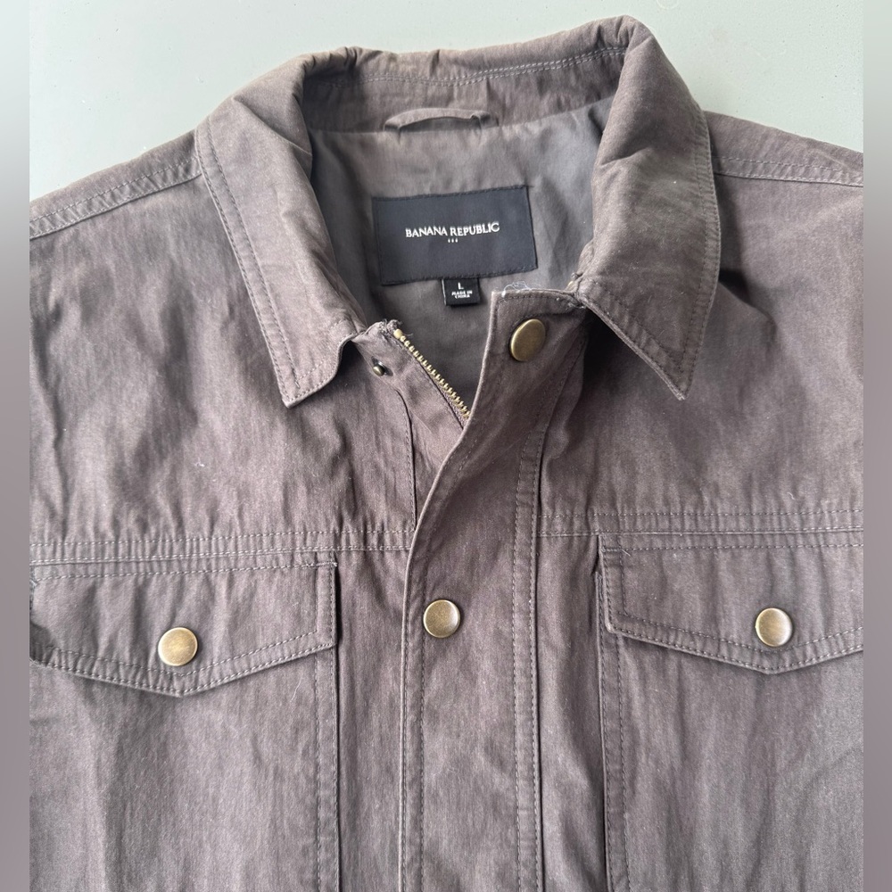 Banana Republic Men's Taupe Shirt Jacket